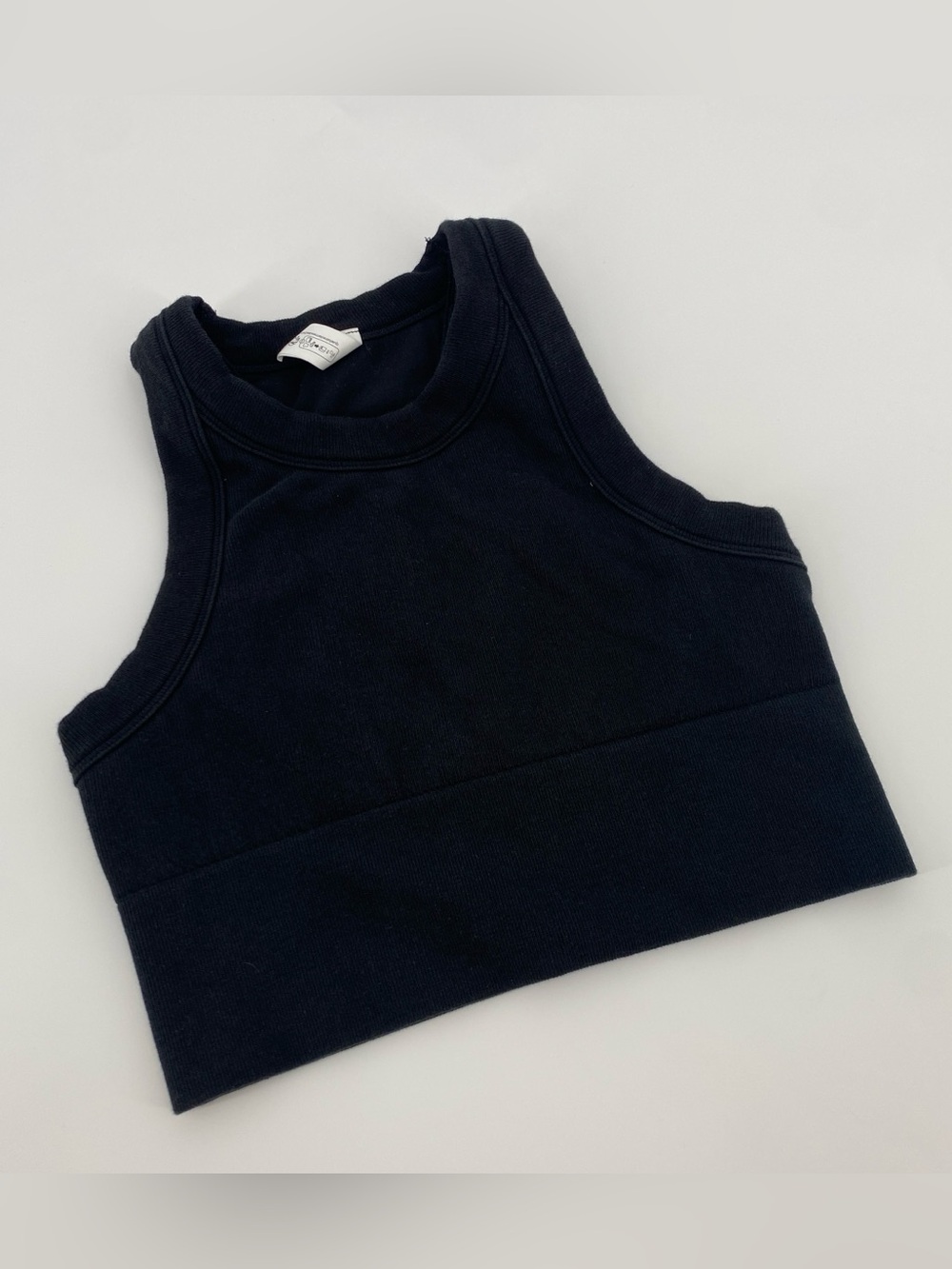 alo seamless delight high neck bra black - Picture 6 of 6